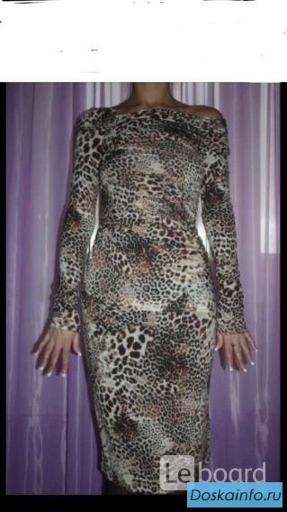 Платье новое blumarine италия м 46 леопард шерсть миди теплое бежевое коричневое кофейное