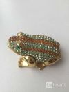 Статуэтка лягушка стразы сваровски swarovski талисман деньги сувенир подарок фигурка амулет денежный