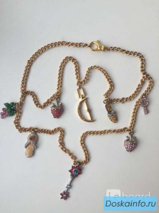 Бижутерия swarovski украшение цепь подвески кулоны сваровски стразы кристаллы металл под золото укра