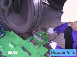 Мобильный колесотокарный станок 1АК200