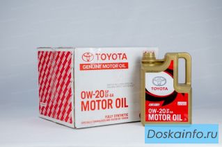 Моторное масло Toyota SAE 0W-20 / API SP / ILSAC GF-6A, 4л.