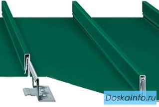 Фальцевая кровля RoofExpert одинарным (двойным) лежачим/стоячим фальцем.