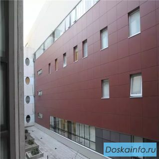 Фасадный пластик HPL компакт, конструкционные фасадные панели HPL, декоративно-слоистый пластик HPL
