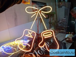 Изготовление вывесок из гибкого неона