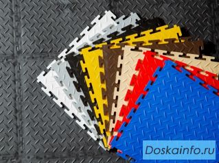 Напольная пвх плитка для гаража, мастерской, СТО, склада, производства