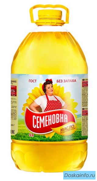 Подсолнечное масло «Семеновна» ОПТ от производителя.