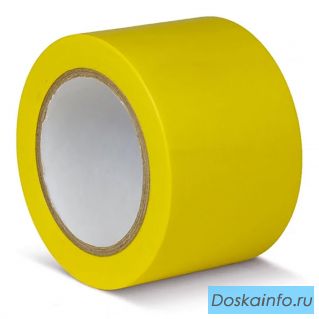 Лента для разметки пола желтая