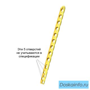 3.5/5.0 мм Блокированная комбинированная пластина с ограниченным контактом