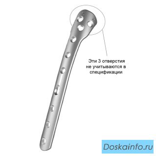5.0 мм Блокированная дистальная латеральная мыщелковая пластина