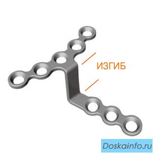 Предизогнутая ортогнатическая пластина