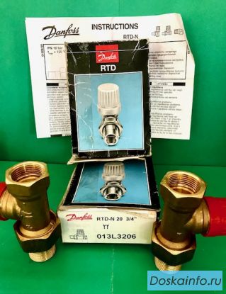 Клапан Danfoss для систем отопления Ду 20 3/4' RTD-N прямой