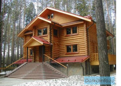 Cтроительство коттеджей, домов, бань из оцилиндрованного бревна и бруса