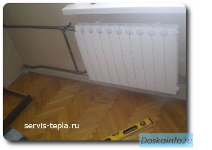 Замена батарей отопления