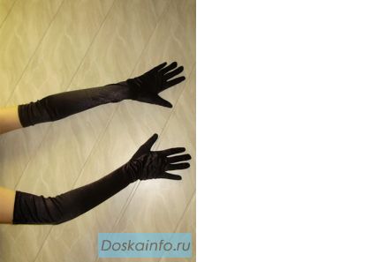 Перчатки атласные