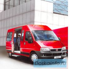Услуги водителя на микроавтобусе Fiat Ducato