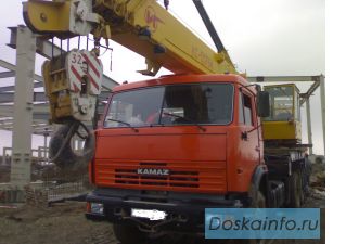 Автокран'Ивановец' на шасси Камаз г/п 32 т