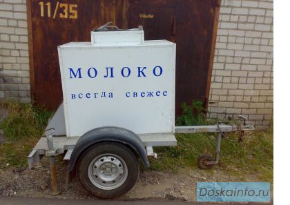 Автоприцеп-цистерна (бочка на легковом прицепе) для кваса, молока