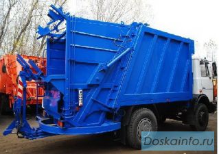 Среднетоннажный мусоровоз с боковым манипулятором