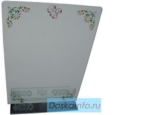 Зеркало с цветным рисунком