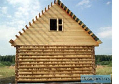 Срубы, дома, бани из окоренного бревна