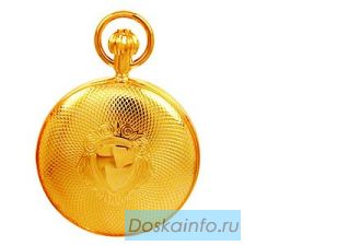 Отличные карманные часы, позолоченные