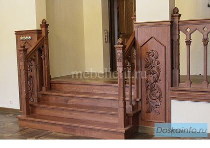 Лестницы с резьбой