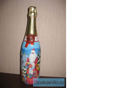 Декорирую шампанское