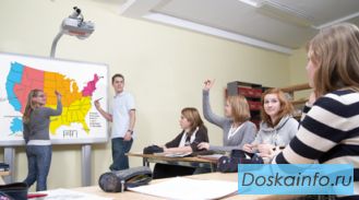 Проектор, экран, интерактивная доска, школьные доски