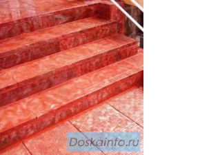 Ступени, тротуарная плитка, фасадный камень.
