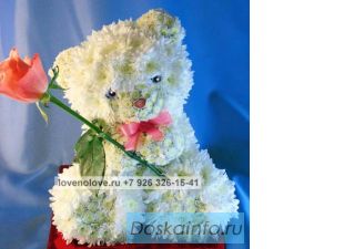 Игрушки из цветов, доставка цветов.