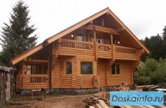 Строительство из оцилиндрованного бревна