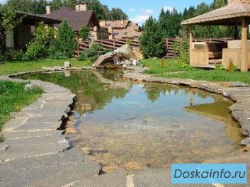 Строительство природных водоемов из камня. Декорирование водоемов.