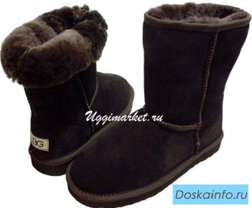 Угги UBG из натуральной овчины, замши.