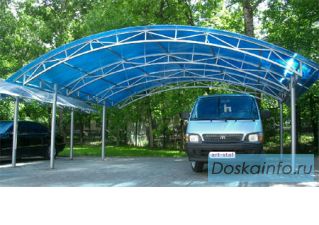 Навесы арочные из поликарбоната