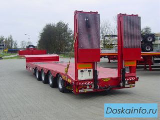 Низкорамный полуприцеп (трал) Broshuis 4 оси (Голландия)