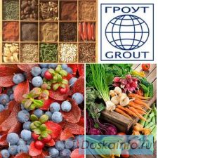Cушеные и мороженые ягоды, овощи, конц соки, специи, травы
