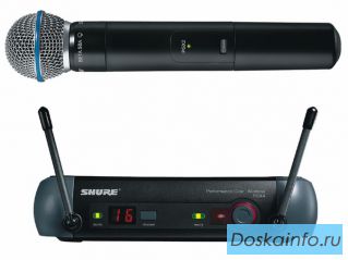 Микрофон SHURE PGX24/BETA58 проф.радиосистема.магазин.