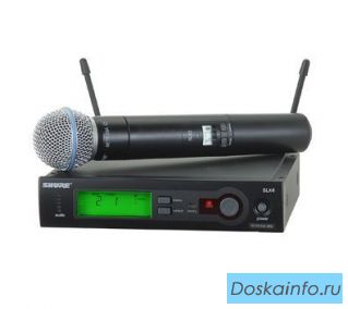 Микрофон SHURE SLX24/BETA58 проф.радиосистема.магазин.