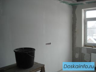 Шпаклевка стен и потолков