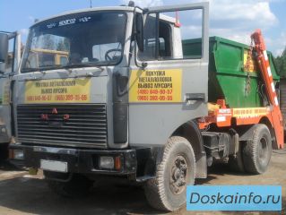Вывоз мусора контейнером дёшево, бункера для накопления ТБО и строительного мусора 8м3-27м3. 