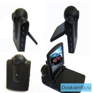 Автомобильный видеорегистратор HD DVR с поворотной видеокамерой!
