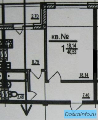 Продается 1-комн. квартира в с. Нижегородка (Зубово)
