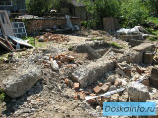 Разбор (демонтаж) фундамента, залить фундамент под дом.