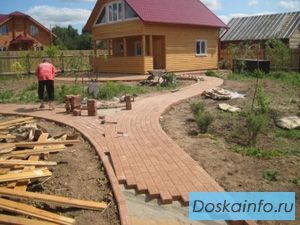 Укладка тротуарной плитки 