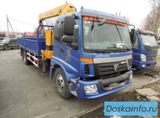 Продам бортовой грузовик Foton Auman 4х2 с манипулятором 6.3т 