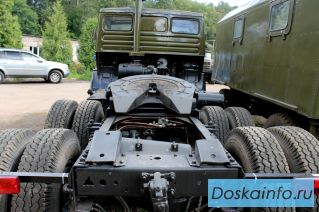 КамАЗ 5410 седельный тягач 6*4 ямз 238  330 л/с (1986 год) с бортовым полуприцепом ОДАЗ 937001 