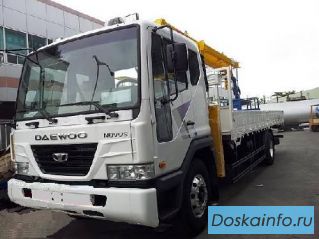 Грузовик с манипулятором DAEWOO NOVUS,  8,5 тонн