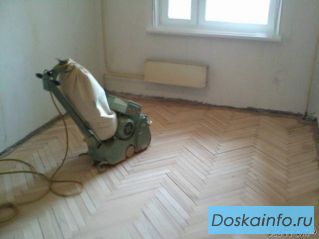 Укладка, щлифовка, реставрация  паркета  и половой  доски