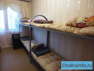 Койко место в 4-х минутах пешком от м.Спортивная    