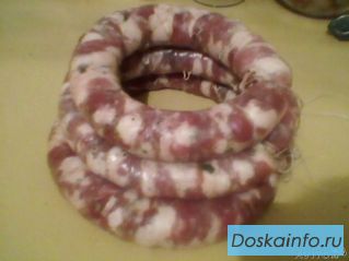 Колбаса натуральная домашняя